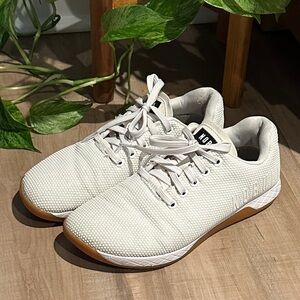 NOBULL Outwork Textured White Sneakers with Gum Sole Size 9 Women’s